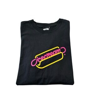 Icecream Neon Hotdog S/S Graphic Men's T Shirt Size Medium